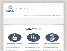 Tablet Screenshot of globalriskservices.com